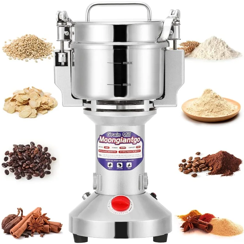 

Grain Mill Grinder Electric 500g Commercial Spice Grinder 2500W Stainless Steel Pulverizer Dry Grinder Grinding Machine