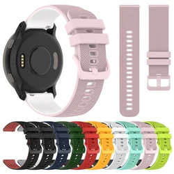 20 22mm Silicone Strap for Fossil GEN 6 5 5E LTE 44mm 45mm Sports Bands for Garmin Forerunner 265 255 245 Music Venu 3 Watchband