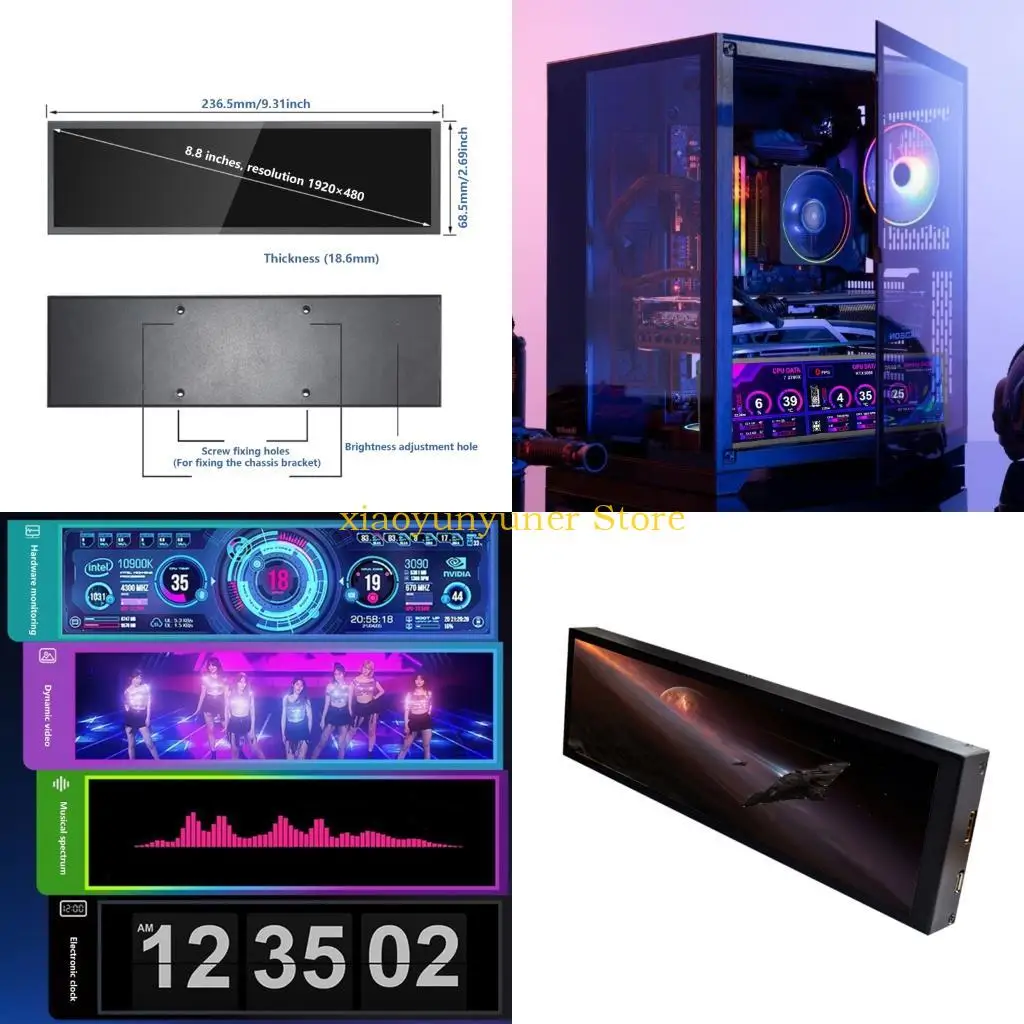 

P9JB Thin 8.8 Foot PC Case Observe Touch Allowed Display 600nits Top Brightness Audiovisual Ready