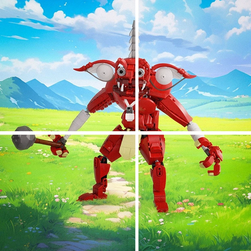 

Конструктор «Красный монстр-свинья»: развивающий набор для детей