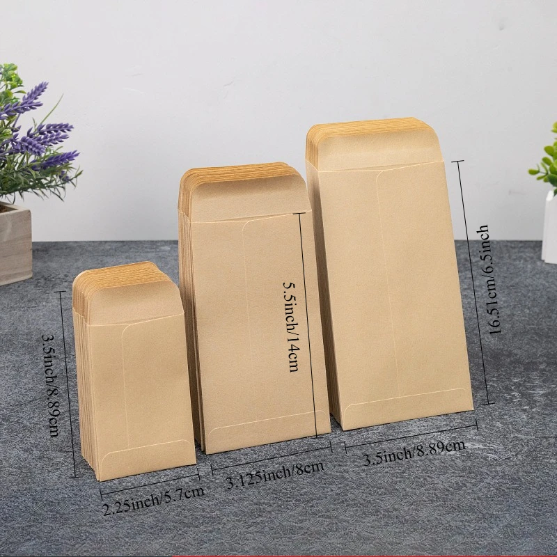 5/10Pcs 봉투 선물 카드 동전 엽서 보관 미니 봉투 작은 크래프트 종이 봉투 돈 우편 사무실 보관