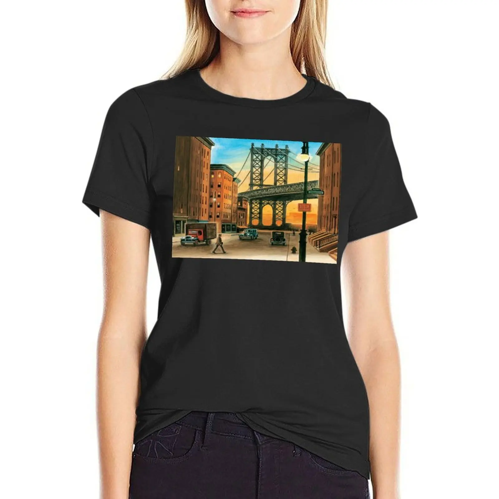 

Edward Hopper T-Shirt aesthetic clothes plain heavyweights t shirts for Women loose fit