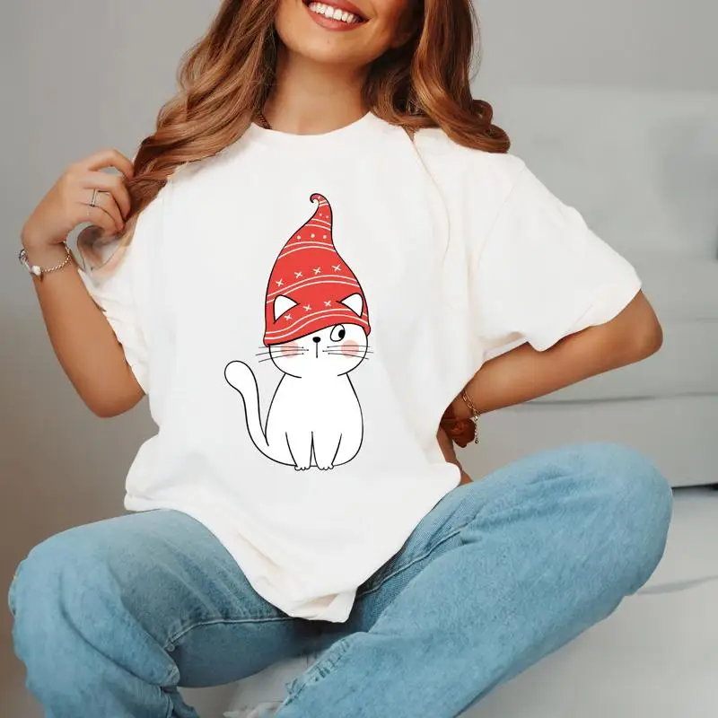 

Рождественская футболка CaT Забавное семейное Рождество