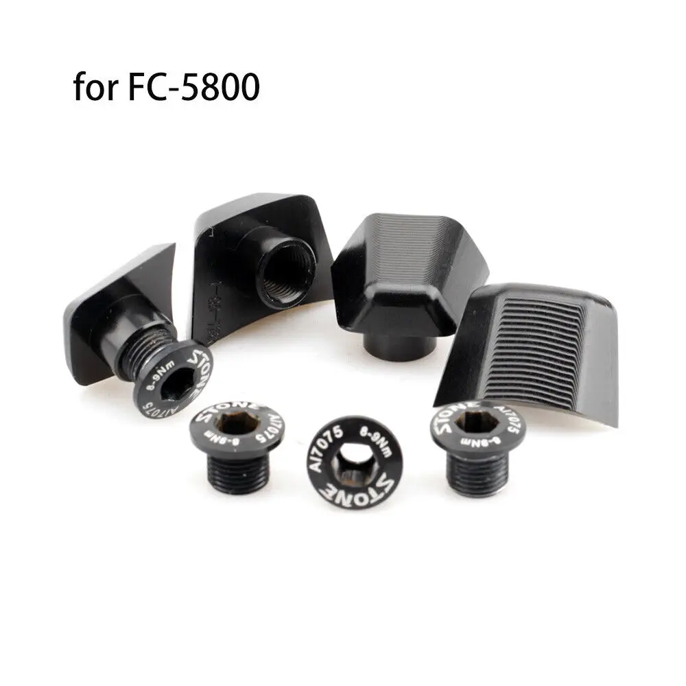 Single Chainring Bolts Decorated Nuts alloy for Shimano FC-9000 R7000 R8000 R9100 R9200 fc-5800