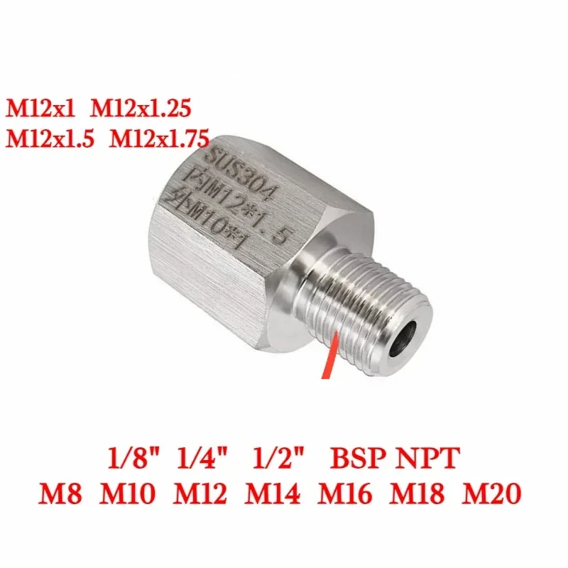 M12 Female to Male M10 M12 1/8