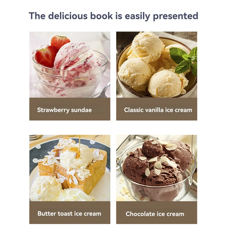 HIM-Mini Electric Ice Cream Machine Ice Cream Maker Fruit Yogurt Machine Home Smoothie Machine