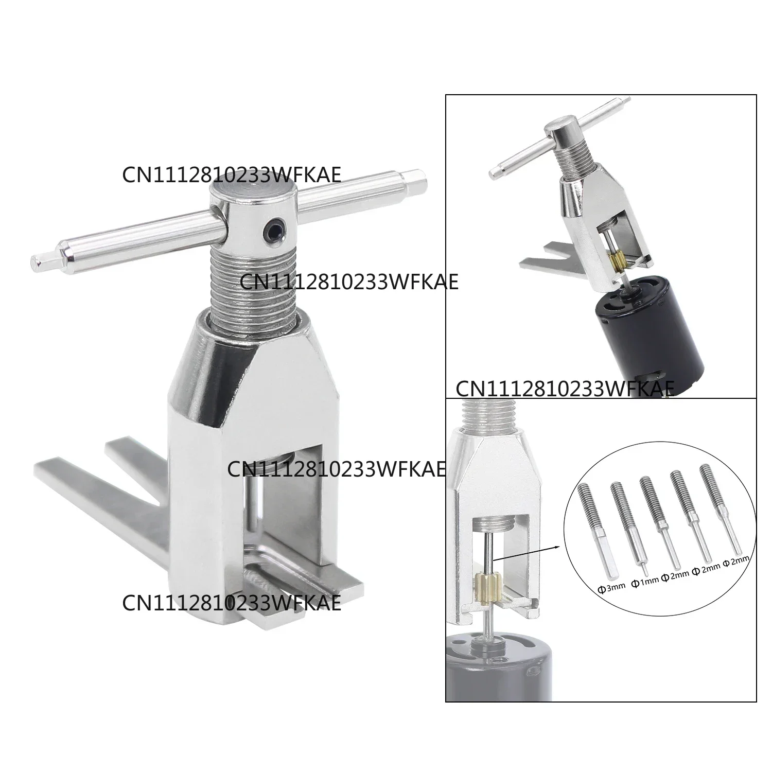 Steel Universal RC Motor Gear Puller Tool Tooth Extractor Pinion Puller Small Motor Pinion Gear Remover For RC Car Helicopter