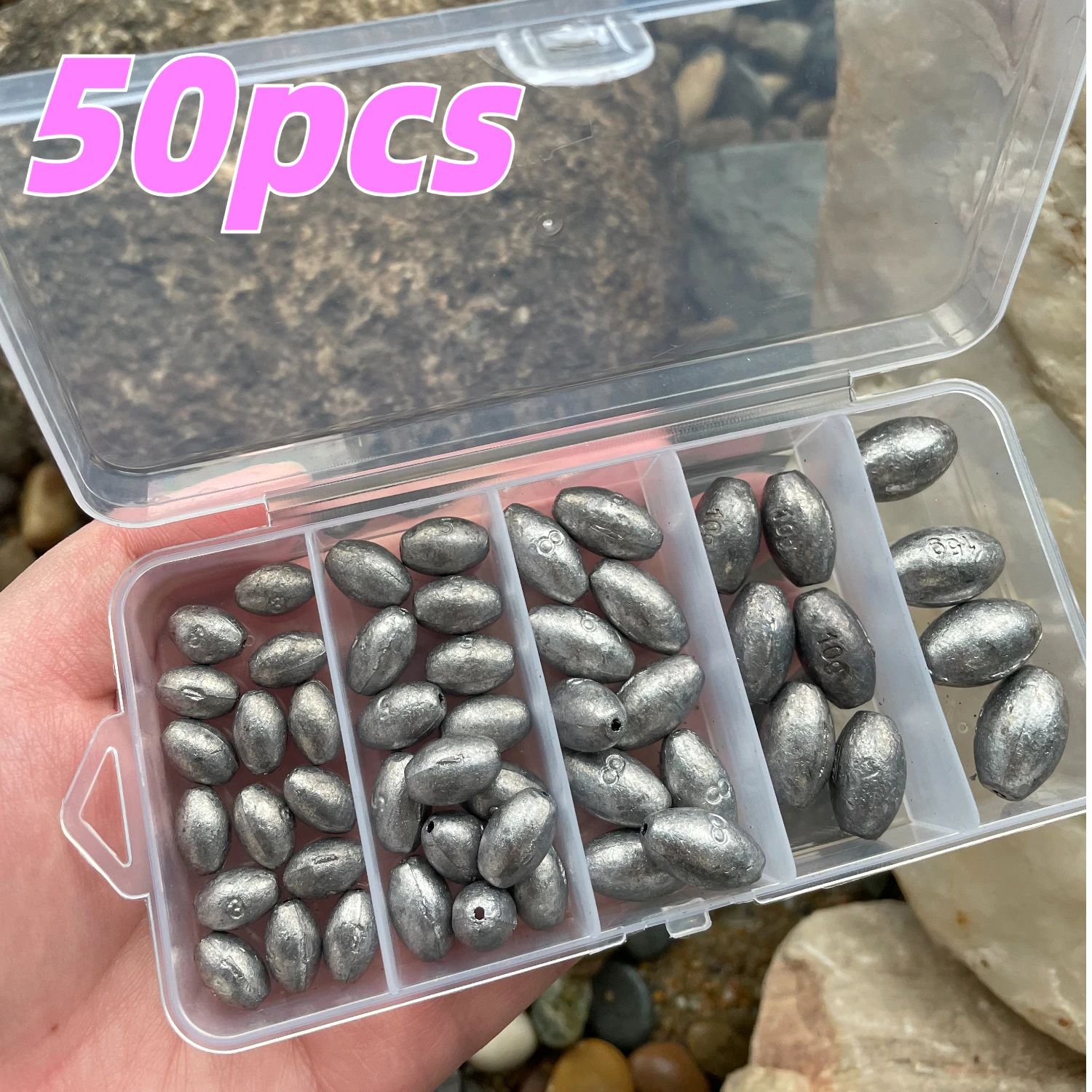 50 Uds 3g-15g plomo plomo aparejo de pesca plomos pesca plomo peso partido tiro hundimiento cebo gancho conectar aparejos herramientas de pesca