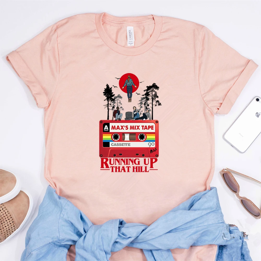 Running Up That Hill T Shirt Strange 4 Things Inspired Tshirt Unisex Tees Max’s Favourite Song T-shirt Casual Streetwear Tops