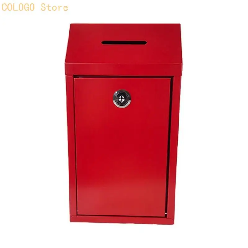 Wall Mounted Mailbox Voting Front Door Gate Letter Box Catcher Drop Box D0LD