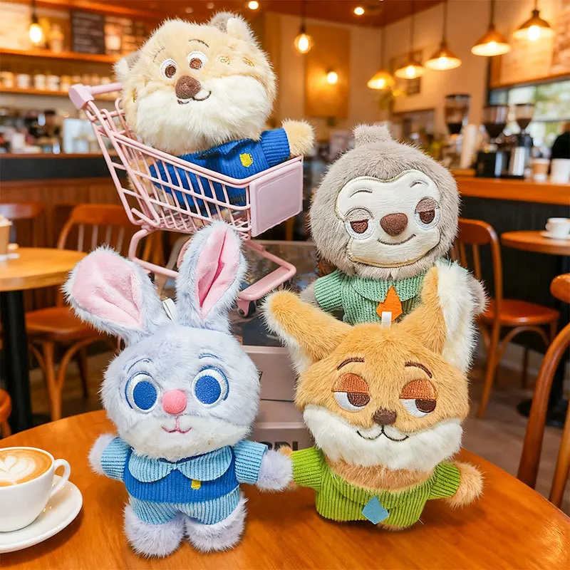 

12cmNew for Zootopia2 Plush Keychain Cute Plush Toy Bag Accessory Car Key Chain Vehicle Ornament Decorative Piece Christmas Gift