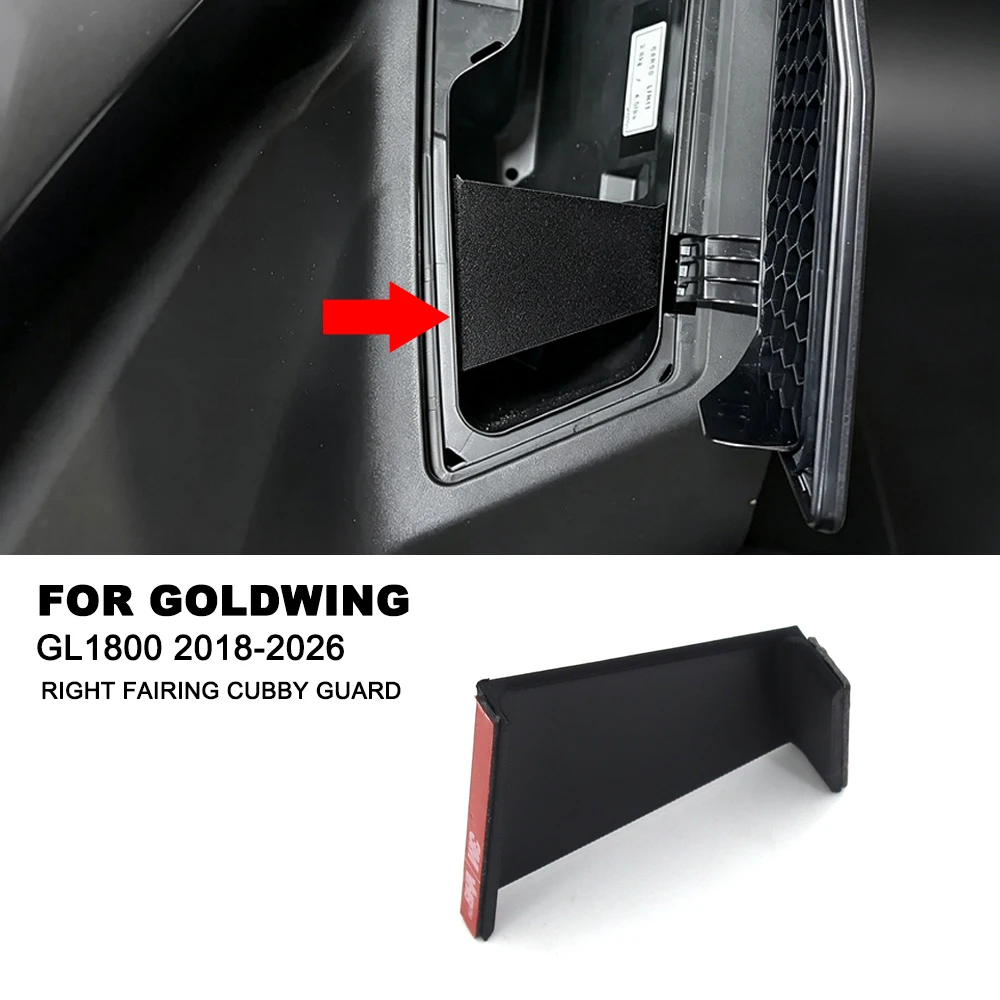 For Honda Gold wing GL1800 GL 1800 2018-2026 Storage compartment divider Accessories ABS plastic Right Fairing Cubby Guard