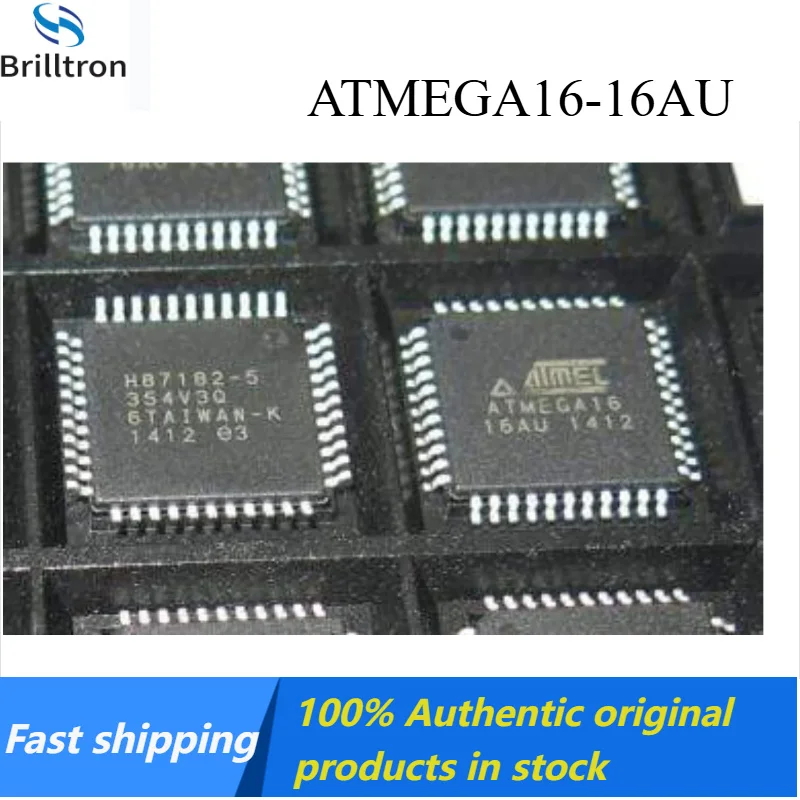 

10/50 PCS ATmega16-16AU ATmega16 ATMEGA16-16AU TQFP-44 AVR MCU 16KB Original Stock