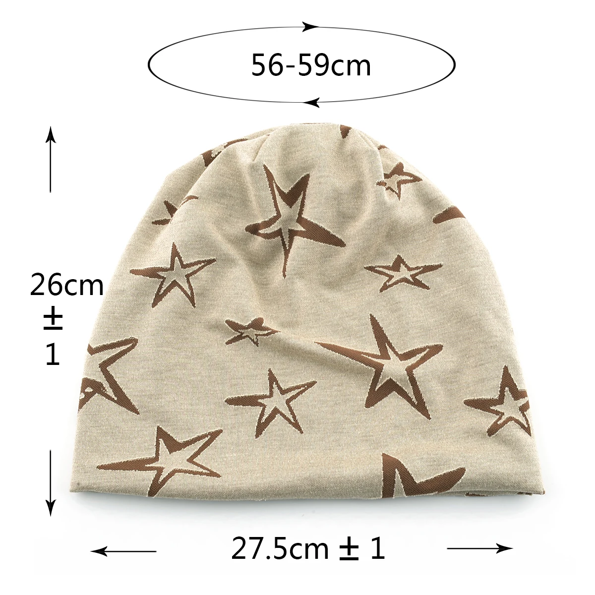 Unisex Beanies Hat Double Color Star Jacquard Bonnet Cap Women Stretchy Hat Hip Hop Hats Men Winter Warm Fleece-lined Headwear