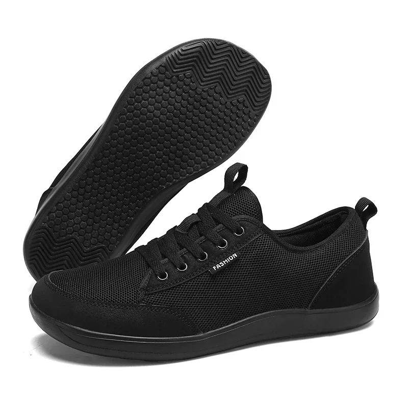Männer Breite Barfuß Schuhe Neue Mode Laufen Outdoor Turnschuhe Minimalistischen Große Trendy Mesh Casual Wanderschuhe Heißer Verkauf