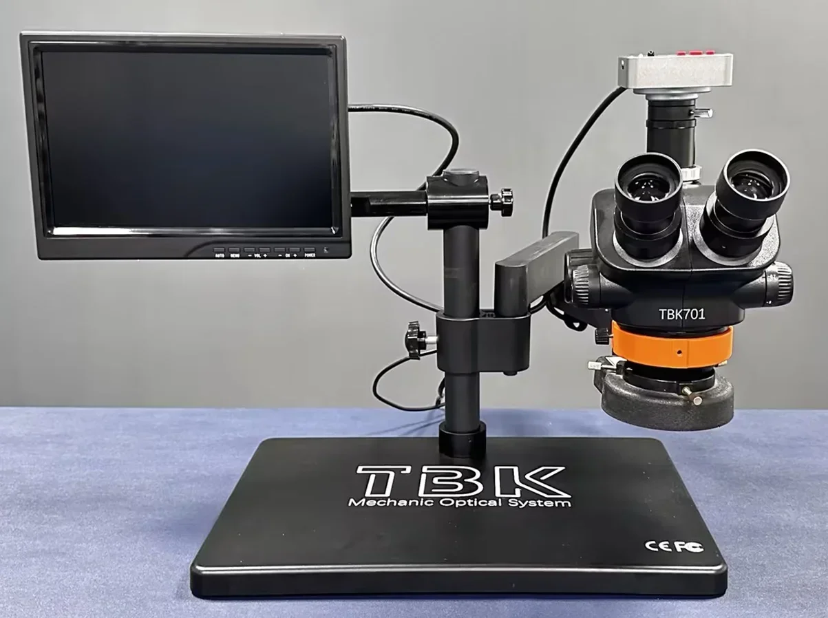 2025 TBK Trinocular Microscope Mobile Phone Repairing For Motherboard soldering BGA Rework Station Machine for Chip Circuit Boar