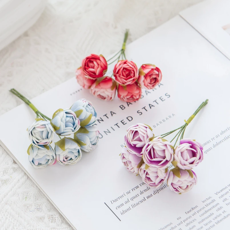 Künstliche Mini-Schaumrosen für Heimdekoration, Tischvase, Ornament, Girlanden, Handgefertigte Festtags- und Hochzeitsaccessoires für Partys