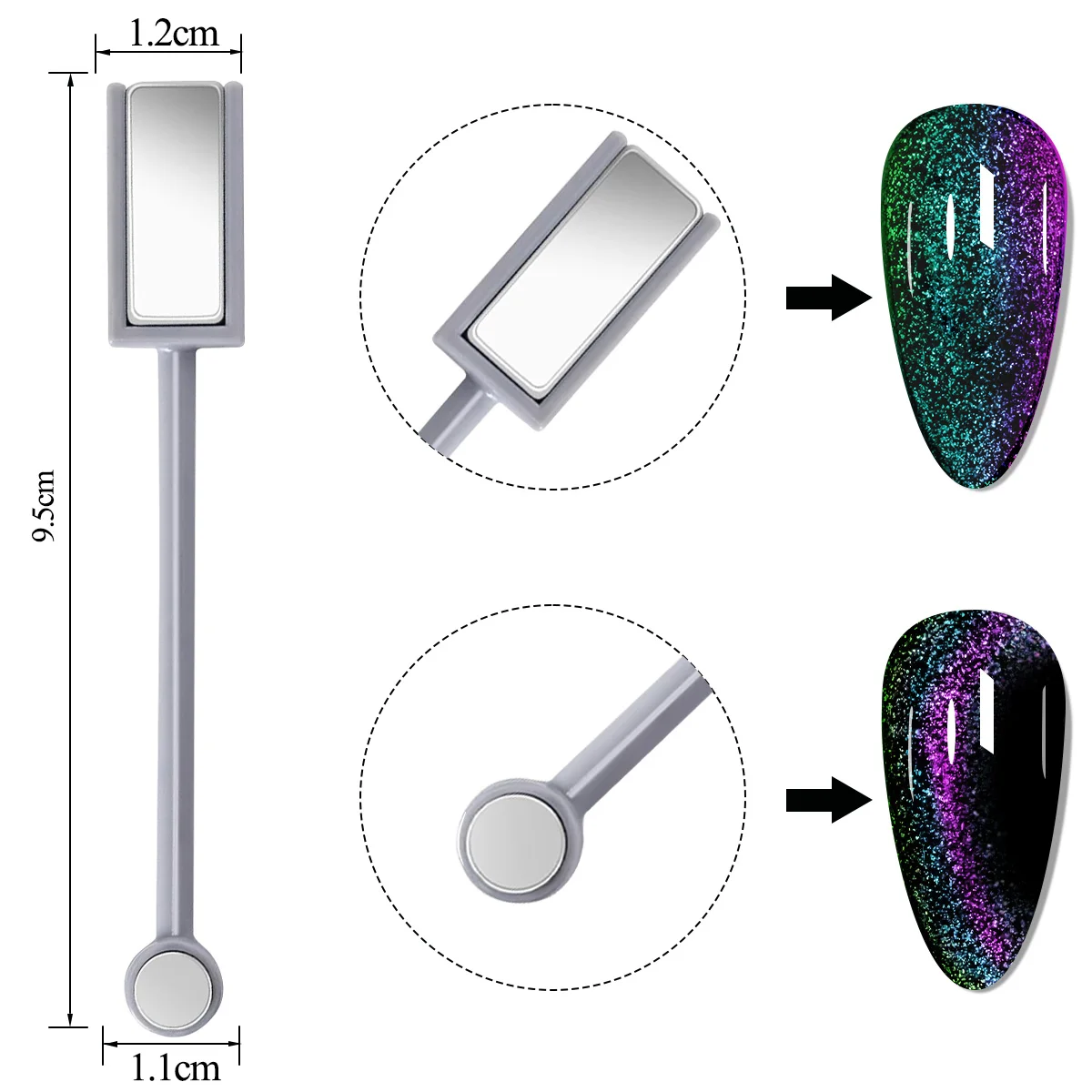 Juego de esmalte de Gel magnético con efecto cielo estrellado, 6 colores, con remojo UV LED, esmalte de Gel para ojos de gato, Kit de manicura para decoración de uñas, pegatina magnética
