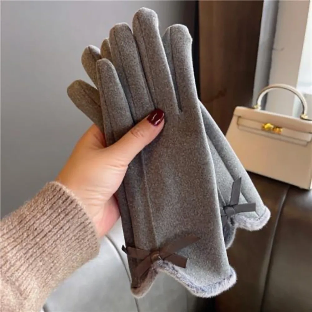 

New Dralon Winter Gloves Warm Full Finger Touch Screen Gloves Coldproof Windproof Skiing Gloves Girls