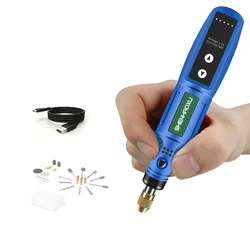 USB 무선 미니 전기 드릴, 3.7V, 5 단 속도 0-16000r, 연마기 Tyoe-c 드릴링 머신, 조각기 드릴 조각 펜
