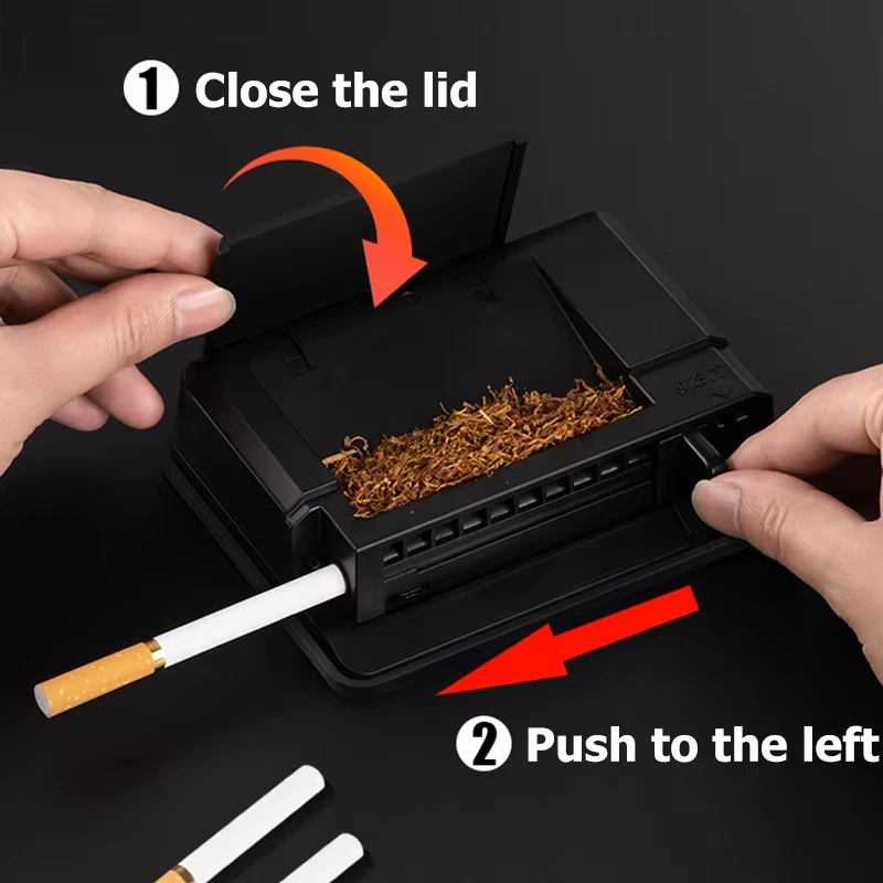 Convenient And Fast Cigarette Rolling Machine8mm Tobacco Filler Manual Cigarette Rolling15s Simple Operation Smoking Accessories