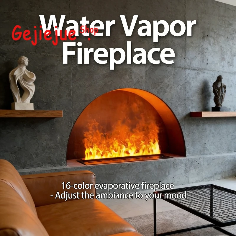 

Water Atomized Fireplace 3D Colorful Flame Eco Smart Home Interior Decoration 16-color Evaporative Fireplace Relaxing Atmosphere