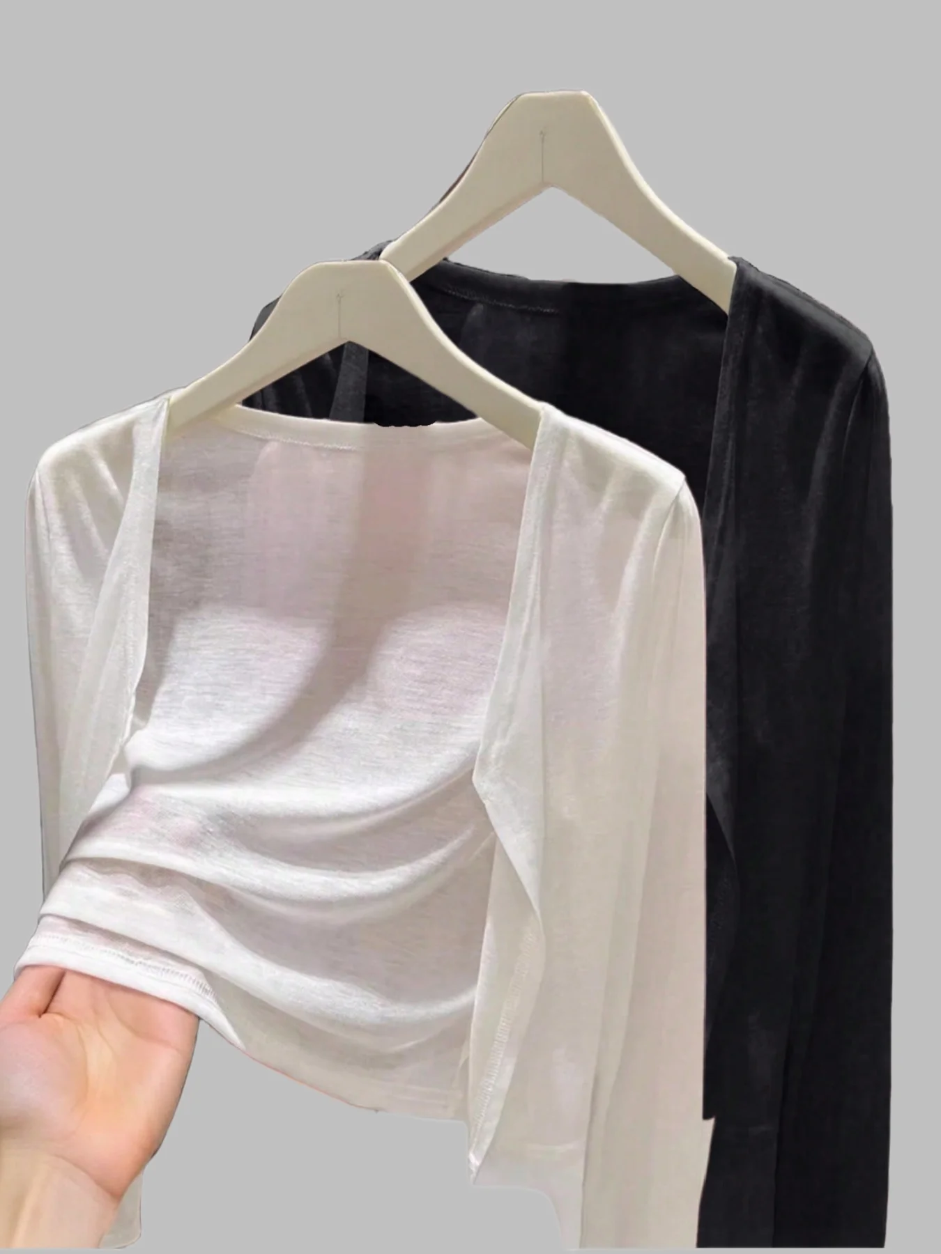 

Fashionable, comfortable and casual thin women's long-sleeved cardigan two-piece set