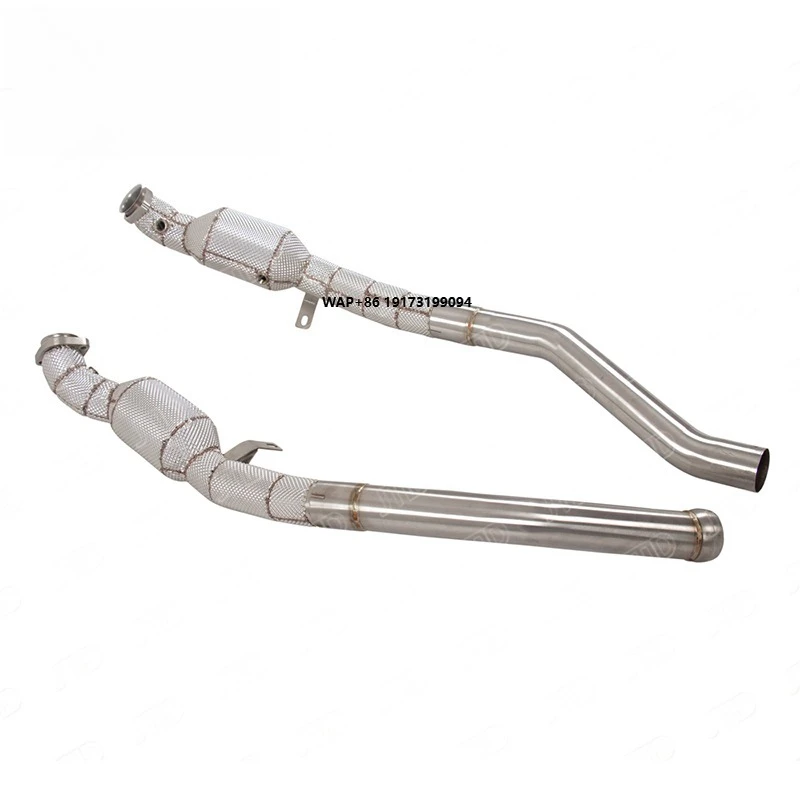 

High Performance Stainless Steel Downpipe for ML63 W164 6.2L V8 - Direct Fit Front Pipe with High Flow Cat
