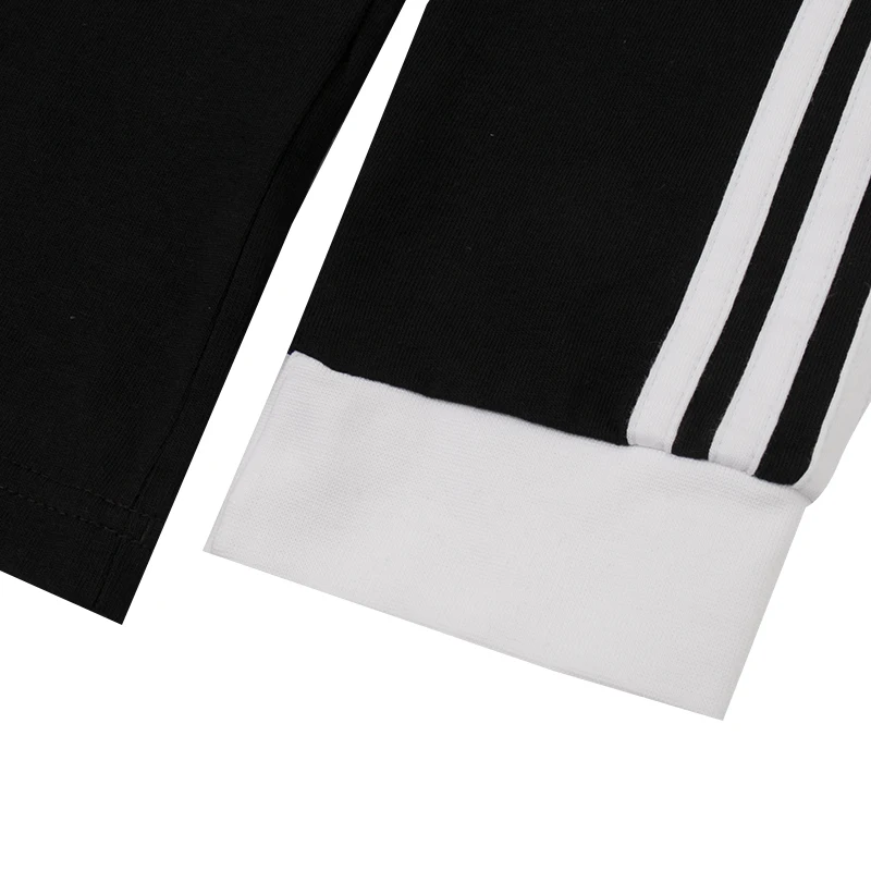 أديداس أوريجينالز للجنسين تي شيرت ملابس رياضية بسيطة وأنيقة قطن قابلة للتنفس بأكمام طويلة رداء علوي غير رسمي Ia4877