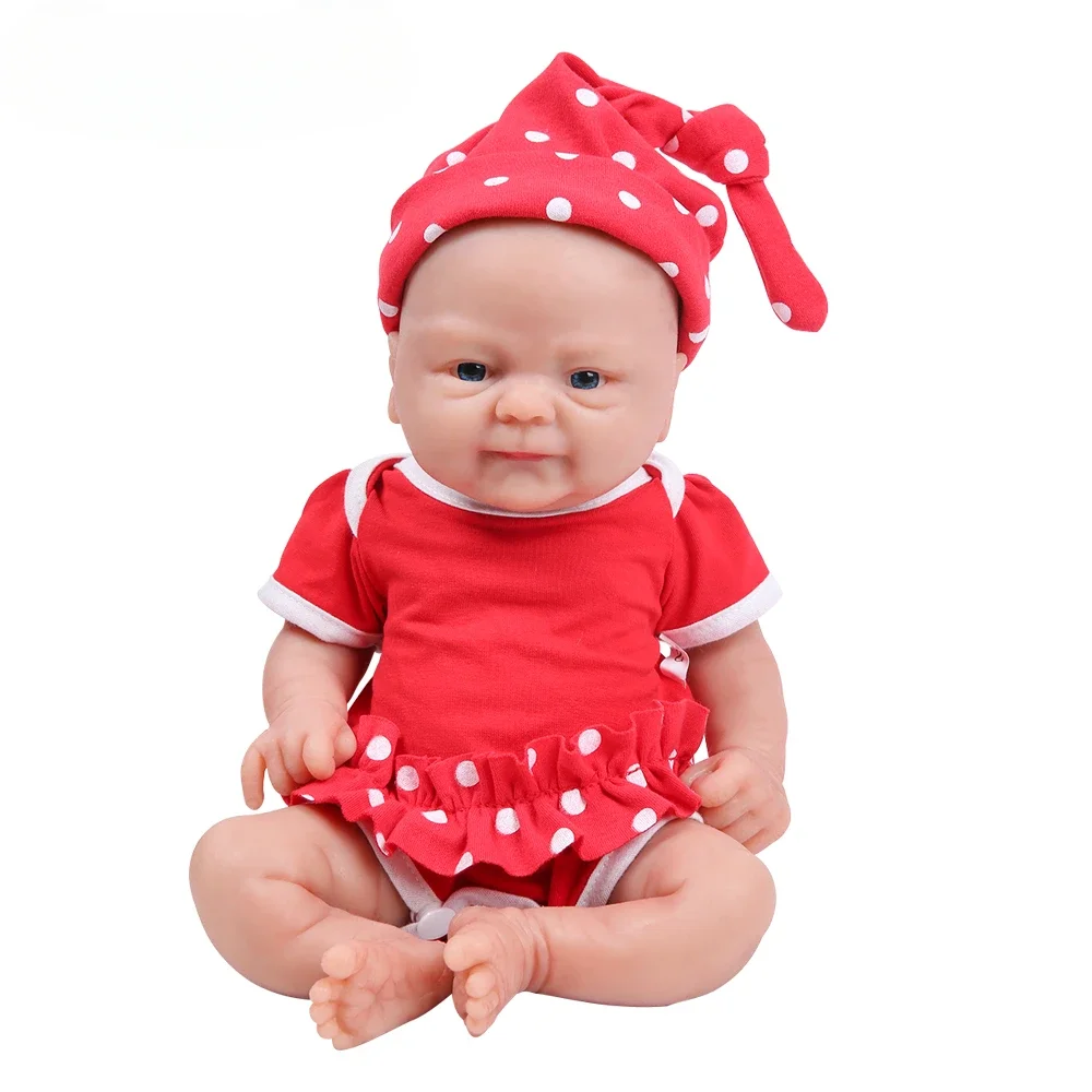 DIY Blank Toys 16inch 2.1kg Full Body Silicone Bebe Reborn Doll Soft Lifelike Baby