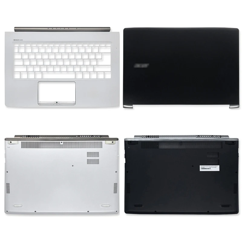 

New portable lcd back cover/bottom case for acer aspire s 13 S5-371 S5-371T black 60. gchn2.001 white 60. gcjn2.001