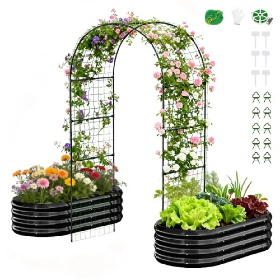 Galvanized Raised Garden Bed with 87