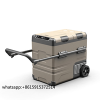TLCRETE Alpicool TAW55 55L AC DC Dual Use Portable Solar Power Car Fridges Compact Freezer for Camping Truck Road Trip