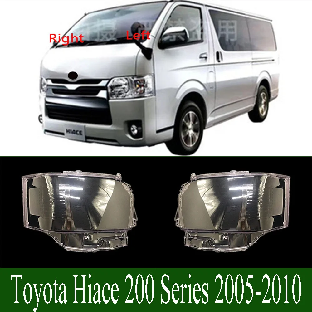 For Toyota Hiace 200 Series 2005-2010 Kap Lampu Transparan Penutup Lampu Depan Penutup Lampu Depan Kerangka Lensa Plexiglass