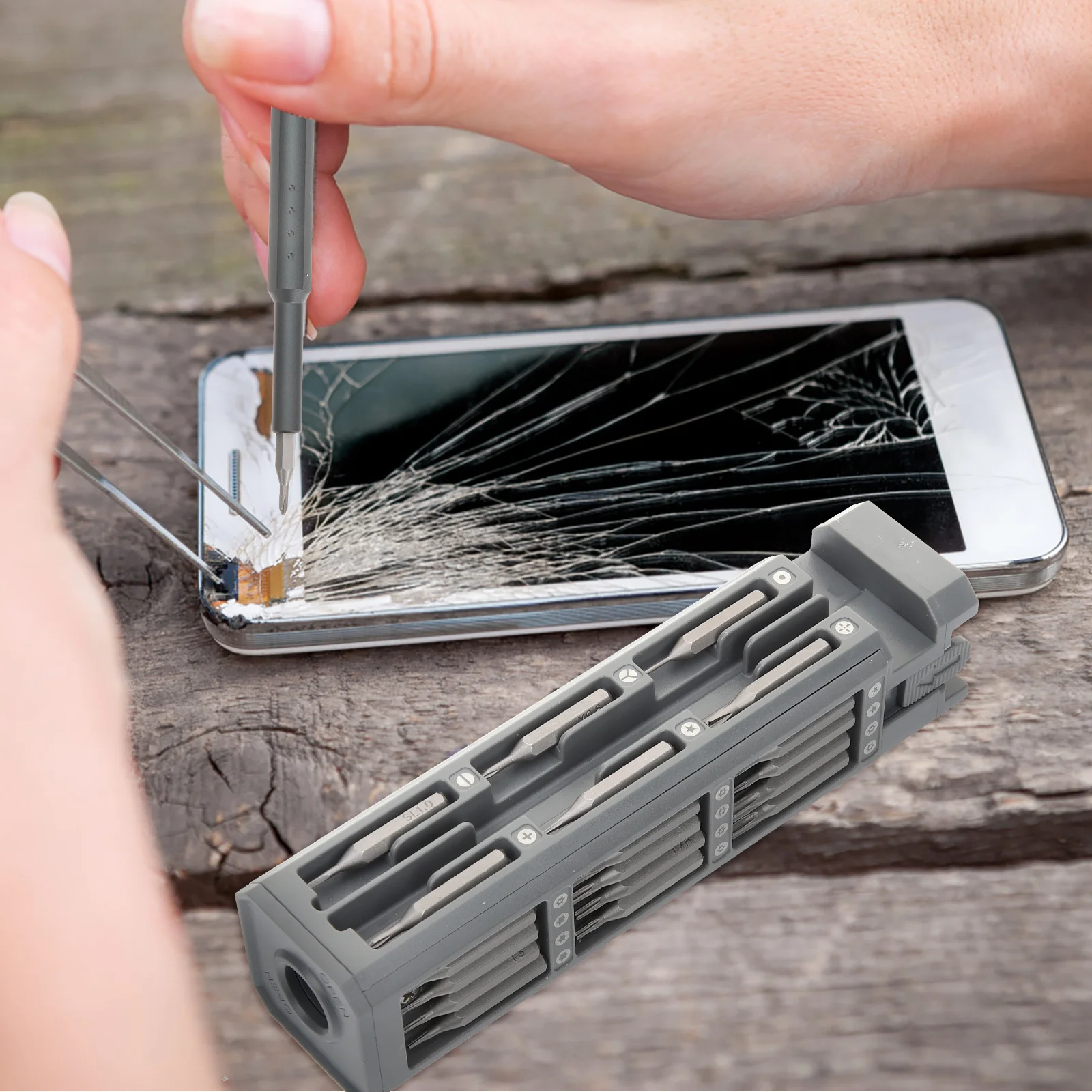 

1 Set Precision Screwdriver Set Magnetic Tips For Phone Laptop Watch Repair Tools Hexagon Driver Kit Eyeglass Jewelry Hand Tool