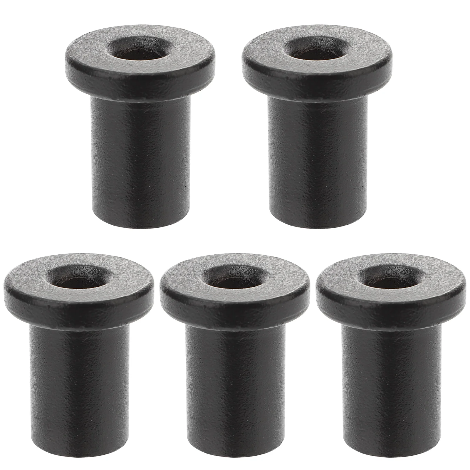 

5 Pcs Black Spacer Connector Mounting Hardware Gasket Sliding Barn Door Track Spacers Wall Support Brackets Fixtures