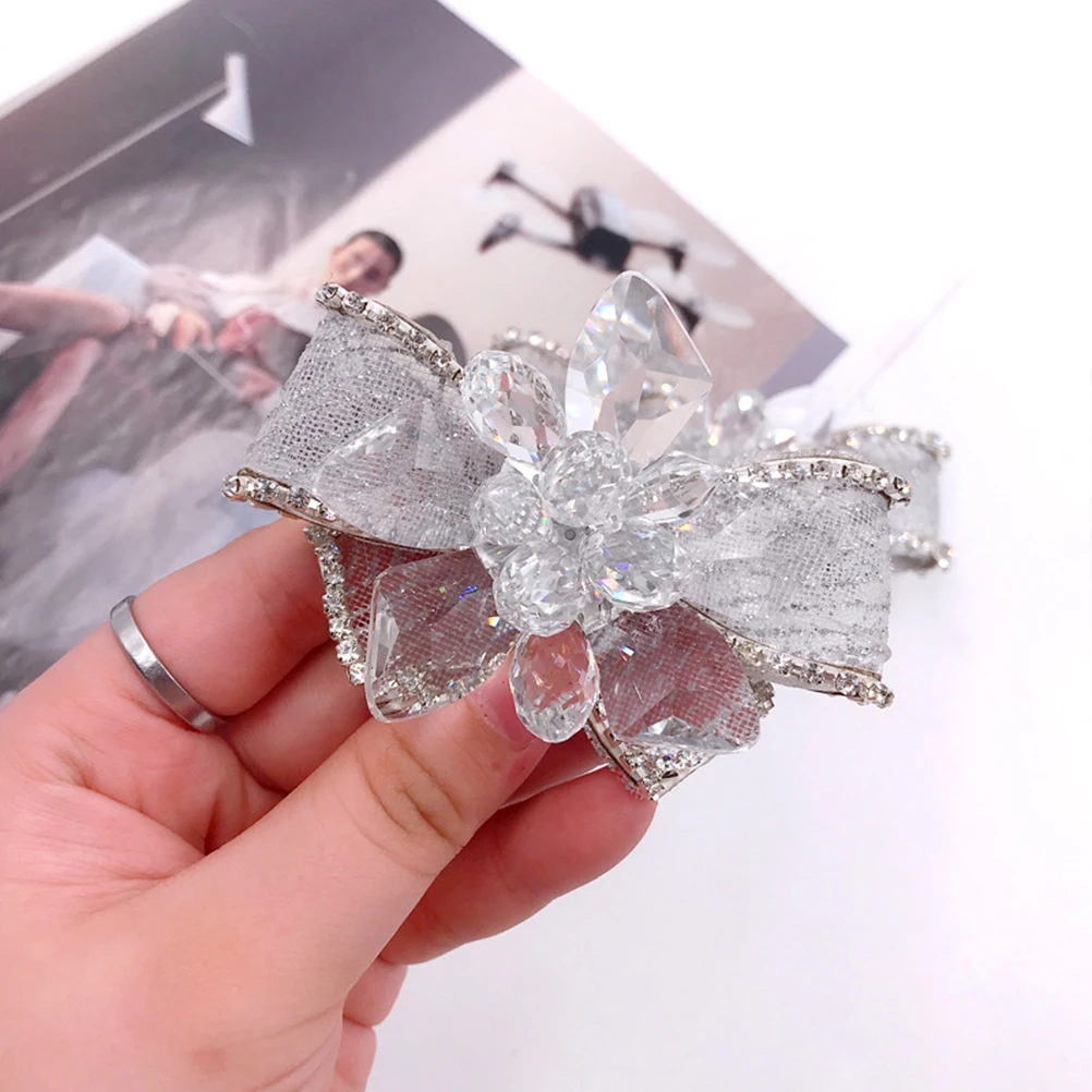 

Beautiful Rhinestone Shoes Ornament Crystal Glass Bowknot Clip Elegant Shoes Accessories For Women And Girls