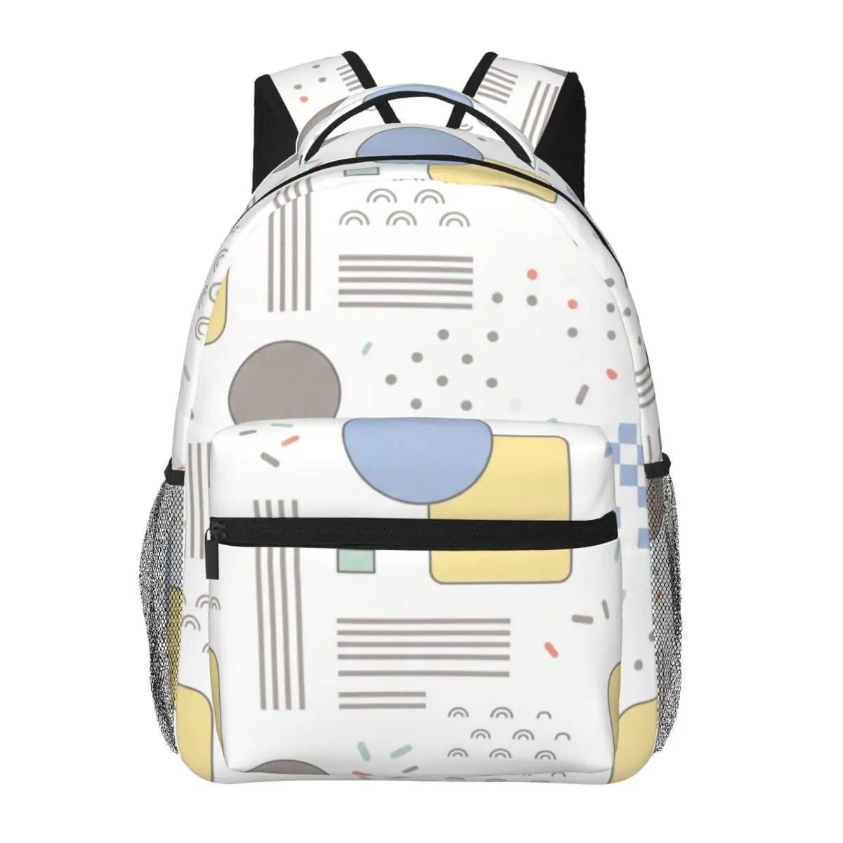 Lightweight Laptop Backpack Allover Polka Dot Dot Checker Rounded Rectangle Preppy School Light Comfort Shoulder Rucksack Sport