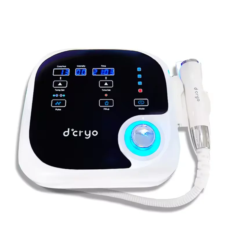 Portable cool Dcryo skin D-Cool machine for skin cooling rejuvenation face lifting hot and cold electroporation wrinkle removal