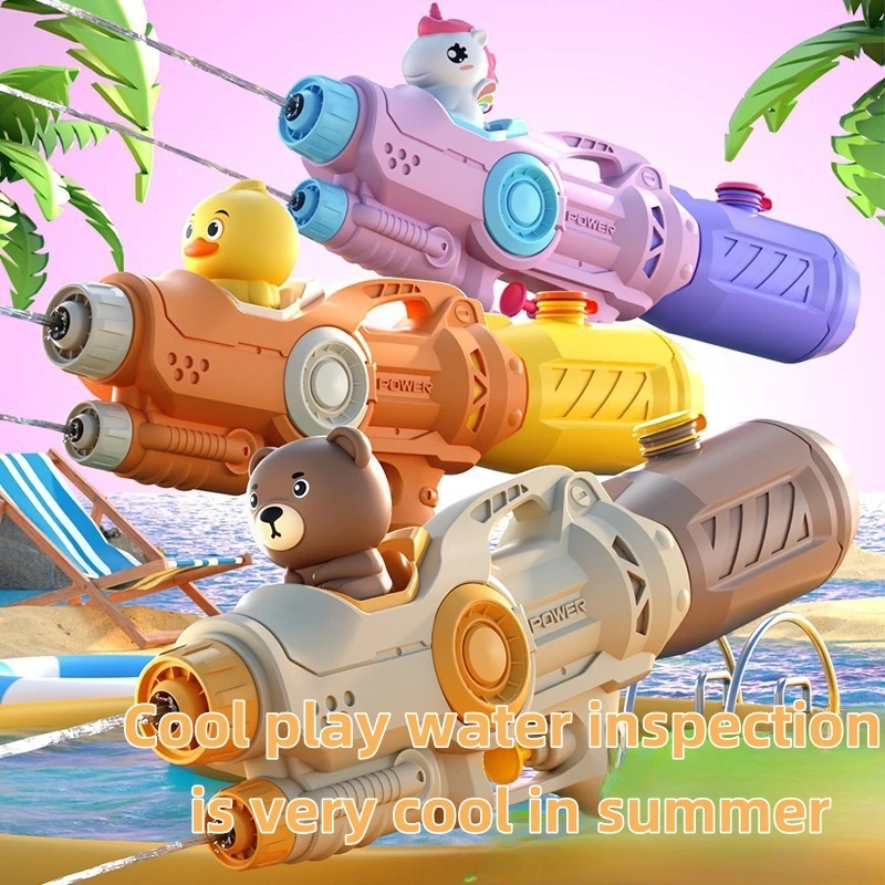 Novo blaster de água duplo de verão infantil – perfeito para batalhas de água de praia e piscina ao ar livre