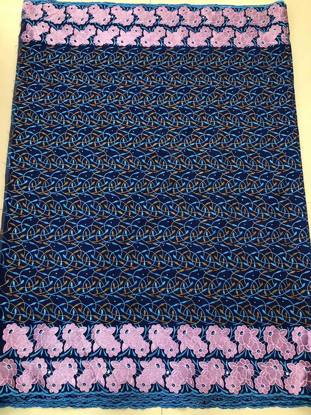 African Cotton Lace Fabric 2023 Latest Nigerian French Swiss Voile Lace Fabric With Stones For Sewing Women Wedding Party Dress