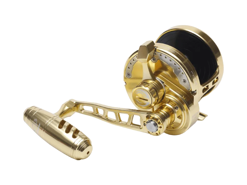 Custom Precision CNC Machined Aluminium Frame Heavy Duty Boat Slow Jigging Reel 17-4 Stainless Steel Spool Shaft Trolling 6.3:1