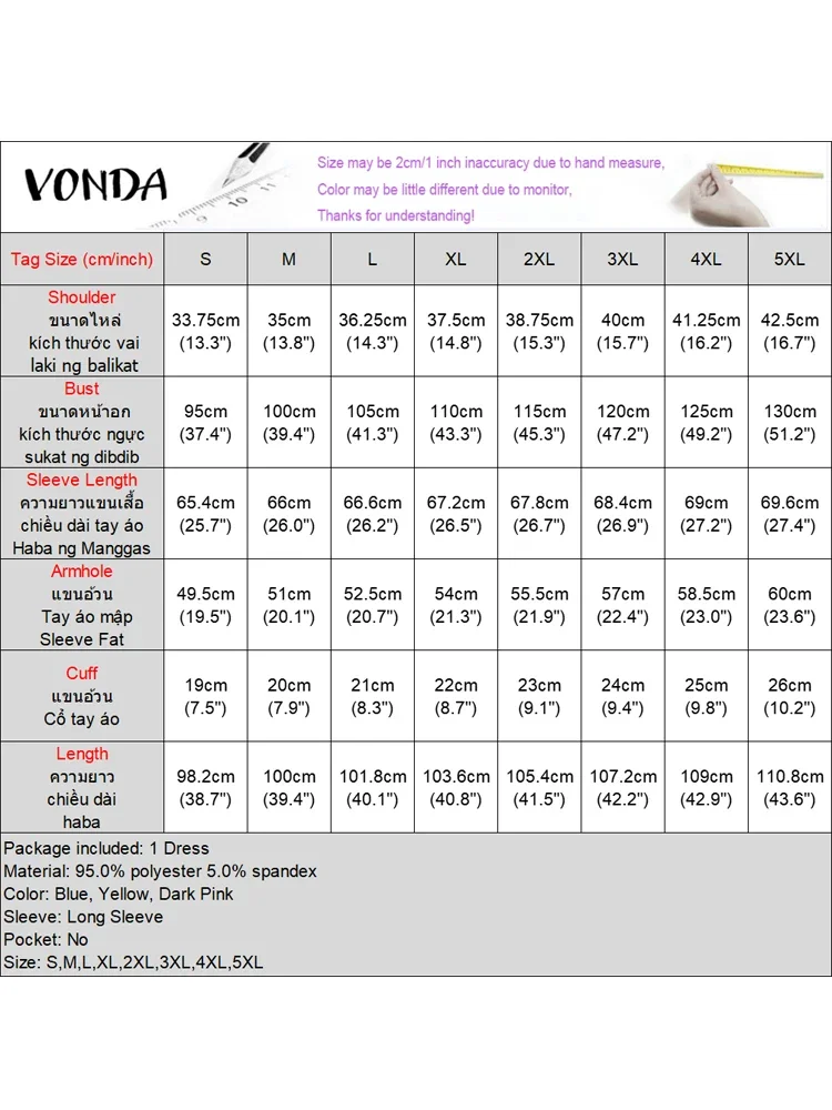 2025 otoño Vestido hasta la rodilla Mujer elegante Vestido veraniego Casual sólido Stand Collar Bownot Vestido batas de manga larga de talla grande VONDA