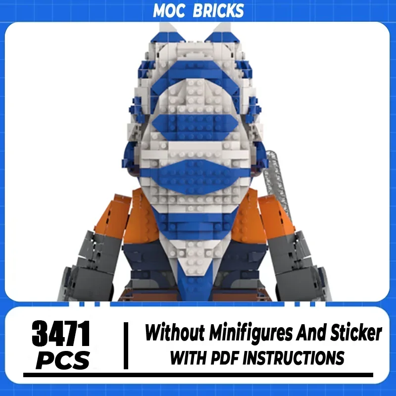 Moc Building Bricks Star Movie Megafigure Model Head Helmet Technology Blocks Classic Movie Scenes Toy DIY Set Assembly Gifts