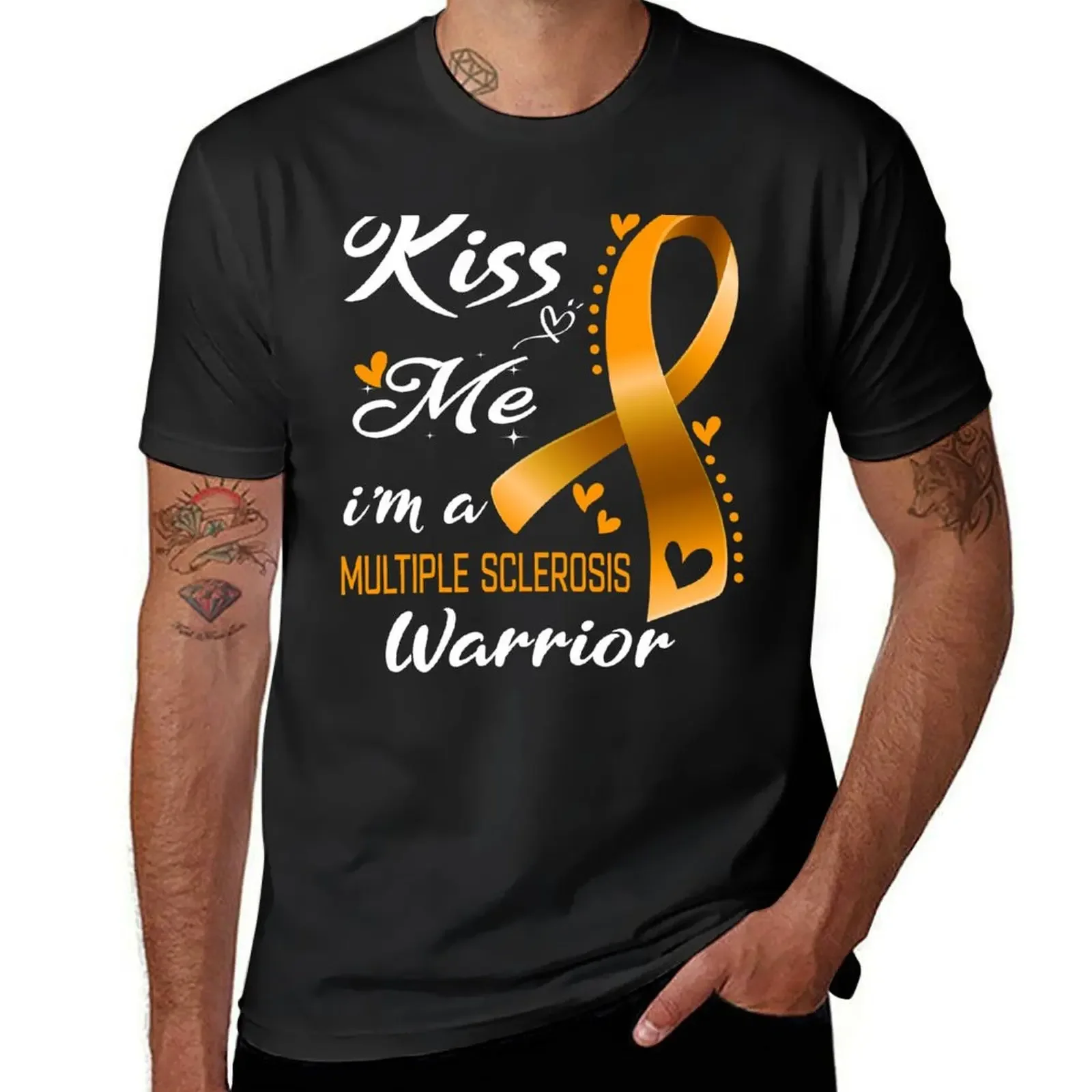 

Kiss Me I'm A Multiple Sclerosis Warrior T-Shirt cute clothes hippie clothes sublime sports fans mens t shirts casual stylish