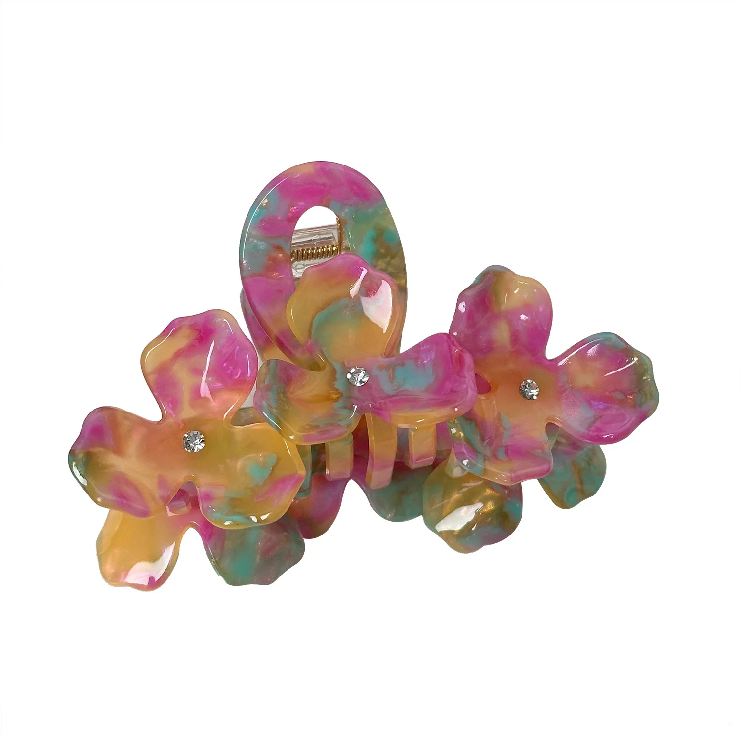 

Popular Flowers Acetate Hair Claw Clip for Women Girls Handmade Pretty Hair Jewelry Ornament Accessory - Office Career Party
