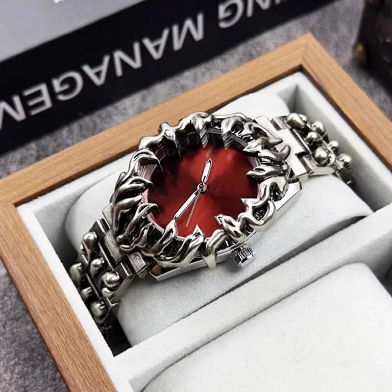 Classic Retro Claw alabaster Style Y2K Watches For Men European and American Watch Fashion Cool Alien Advanced Ins Niche Design