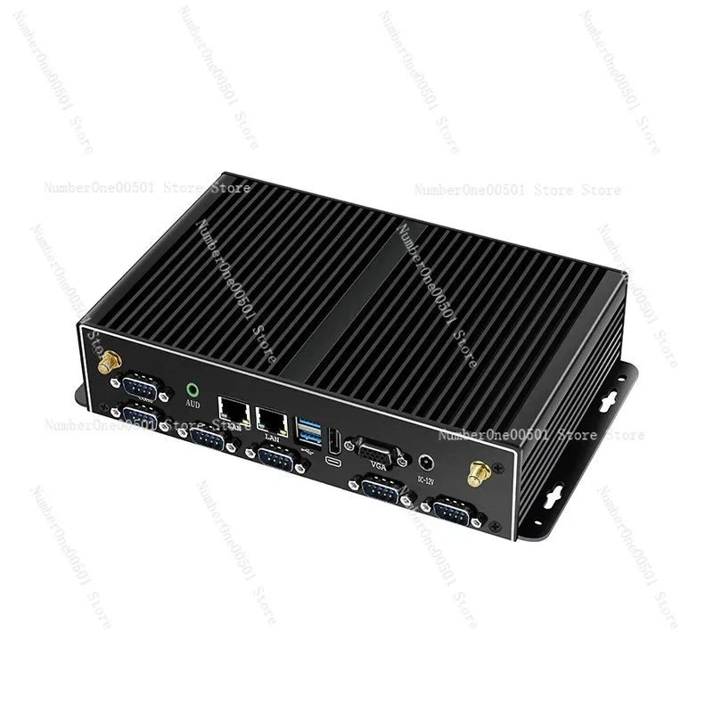 I3 I5 I7 Mini Industrial PC WIFI Fully Enclosed Fanless Embedded Dual LAN Six Serial Ports High Stable Low Power Dustproof