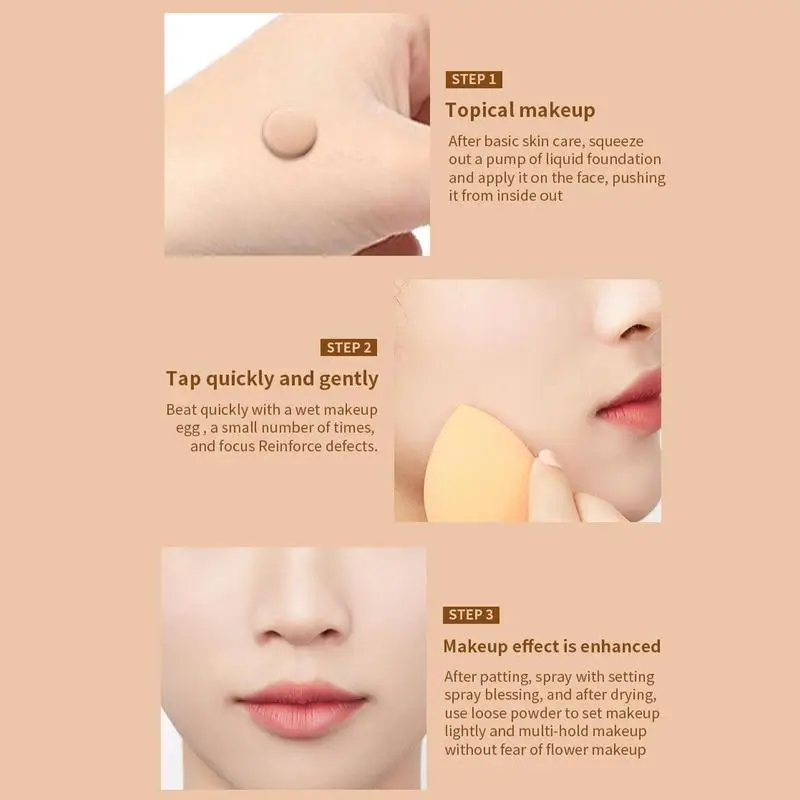 Moisturizing Concealer BB Cream Make-up Waterproof Oil Control Whitening Matte Liquid Foundation Face Base Cosmetic