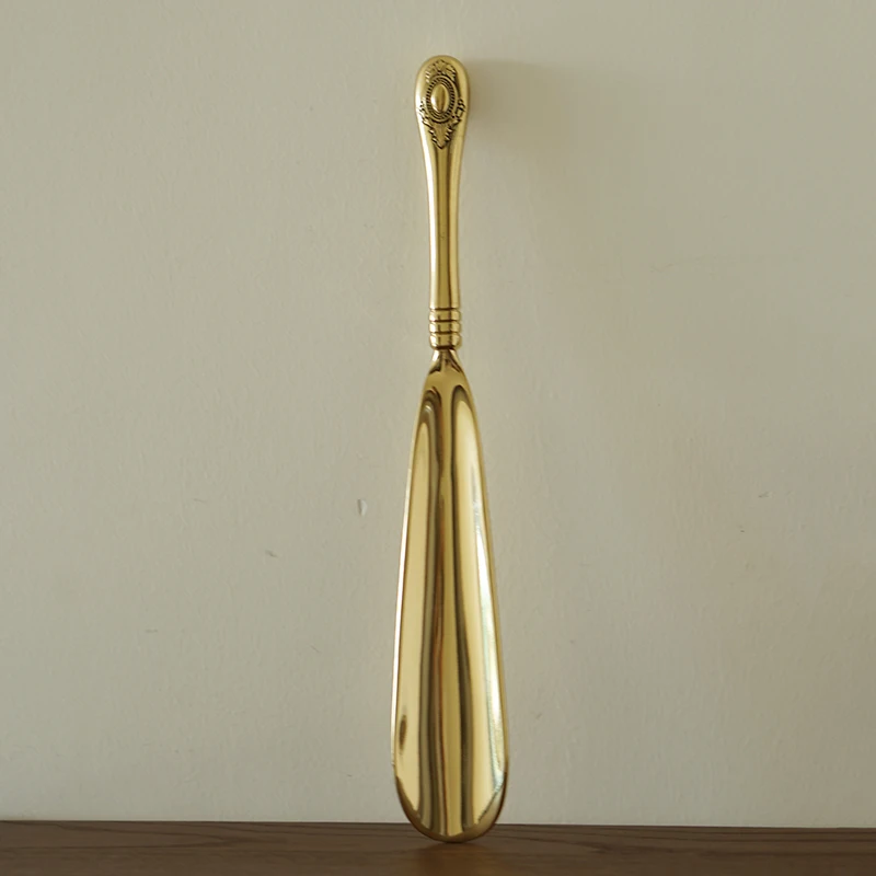 Brass Shoehorn  Shoe Lifter Home Entrance Decoration Brass Shoe Horns Classical Home Decor